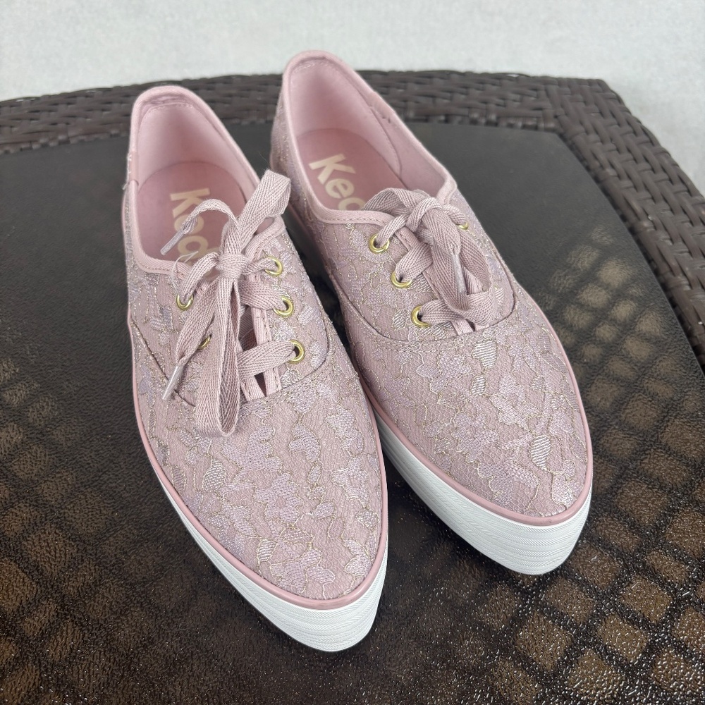 Keds Point Platform Lace Up Lace Sneakers Size 8.5